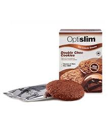 Optislim Snack Cookie Double Chocolate 4X32g 